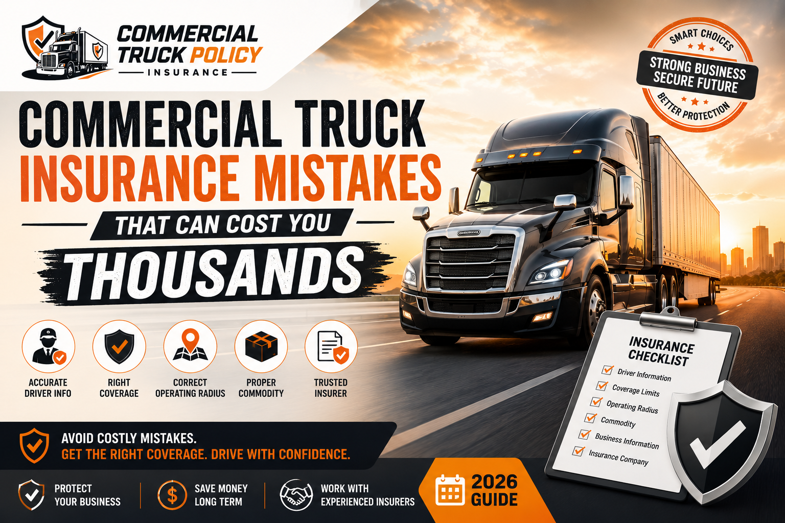 Commercial Truck Insurance Mistakes Every Trucker Should Avoid