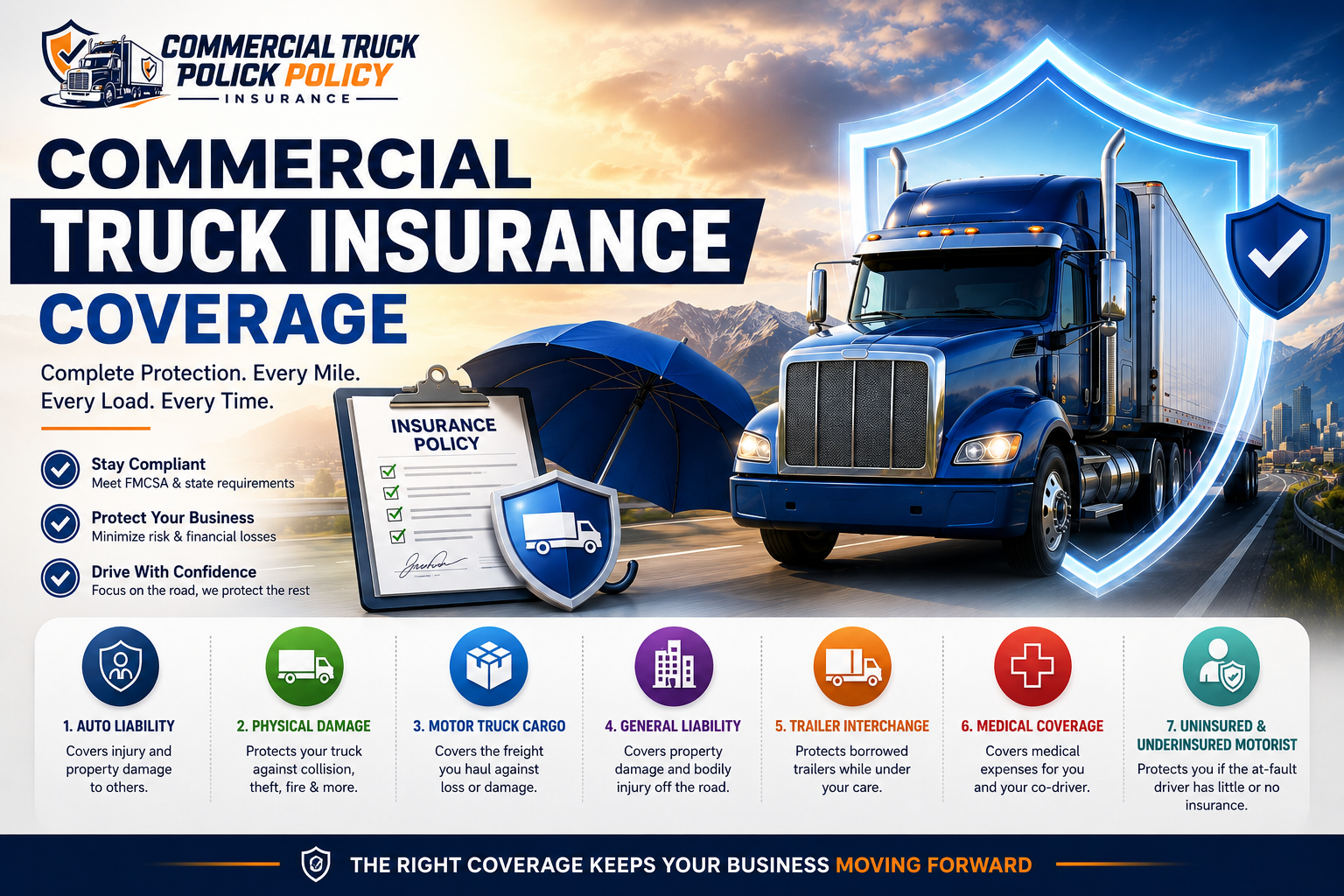 Commercial Truck Insurance Coverage Guide for Semi Trucks