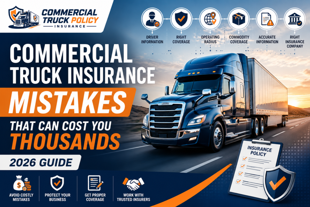 Commercial Truck Insurance Mistakes Every Trucker Should Avoid