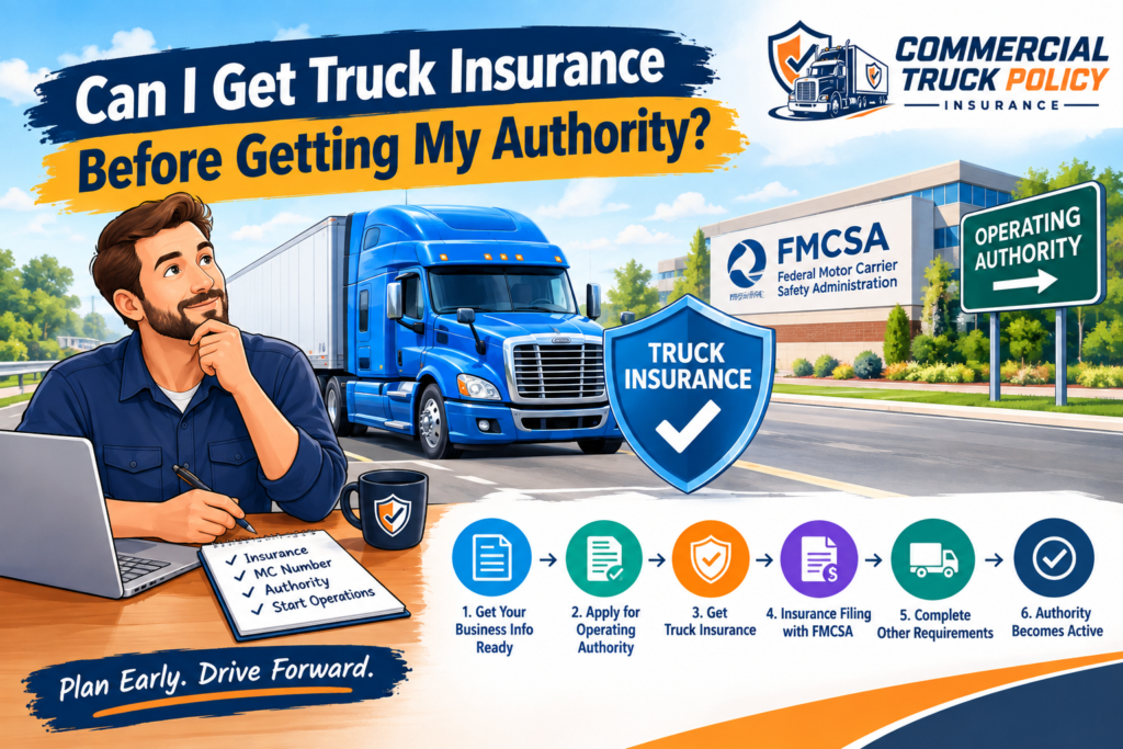 Can I Get Truck Insurance Before Getting My Authority?