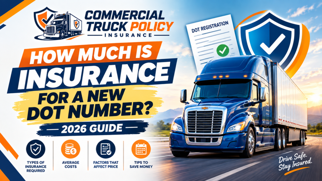 How Much Is Insurance for a New DOT Number? 2026 Guide